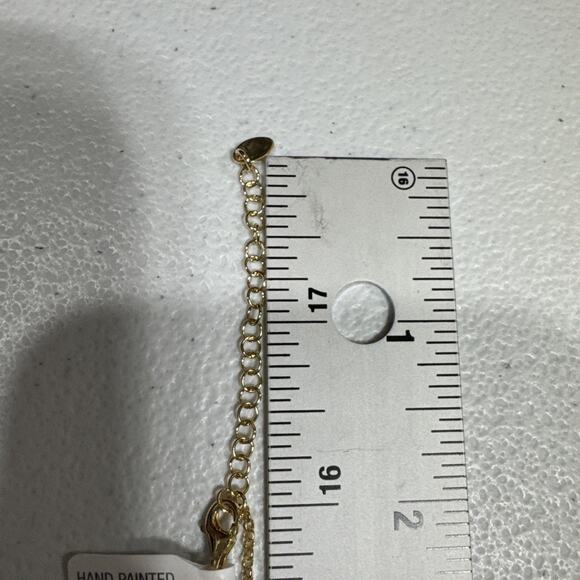 Mia Fiore Ladybug Necklace 18 kt. Gold Plated Sterling Silver 925 16"+2" Italy - Picture 10 of 12